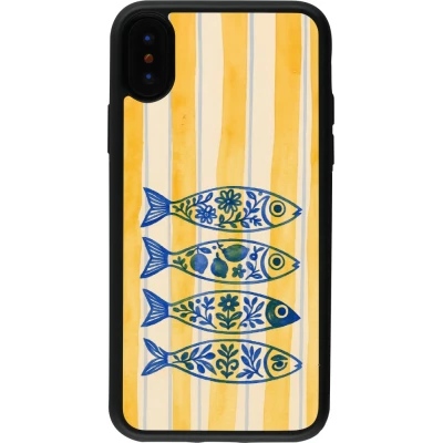 iPhone X / Xs Case Hülle - Silikon schwarz Portuguese fish 2026
