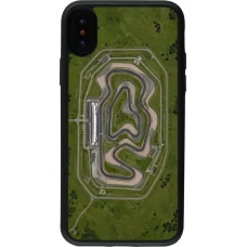 Coque iPhone X / Xs - Silicone rigide noir Sports 2026 Circuit