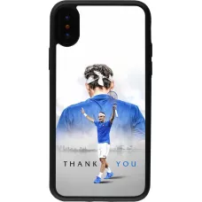 iPhone X / Xs Case Hülle - Silikon schwarz Thank you Roger