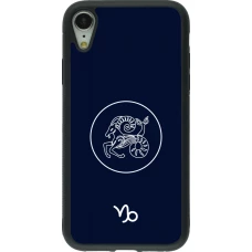 iPhone XR Case Hülle - Silikon schwarz Astrologie Steinbock