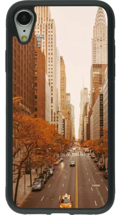 iPhone XR Case Hülle - Silikon schwarz Autumn 2024 New York city