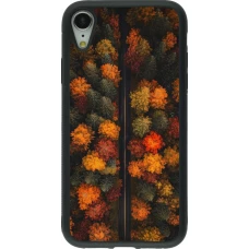 Coque iPhone XR - Silicone rigide noir Autumn 26 Road in autumn