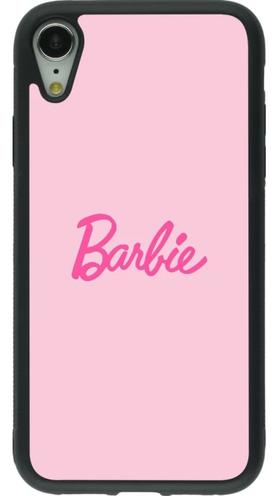 iPhone XR Case Hülle - Silikon schwarz Barbie Text
