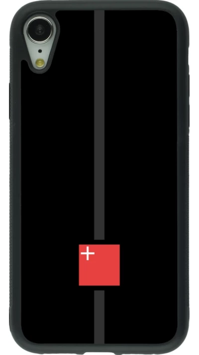 iPhone XR Case Hülle - Silikon schwarz Kanton SZ schwarz