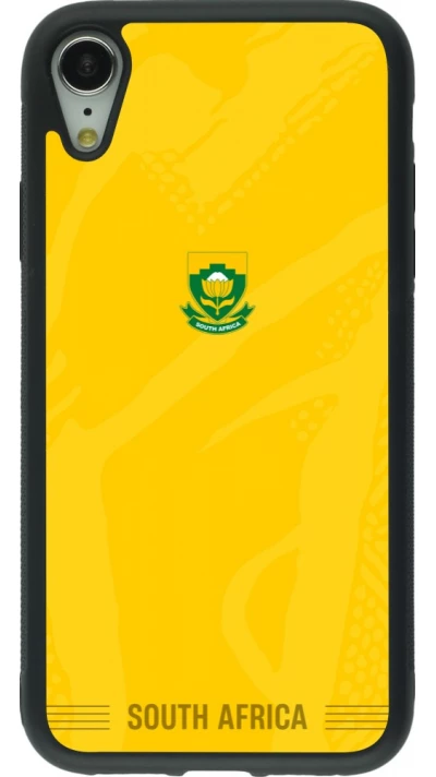 iPhone XR Case Hülle - Silikon schwarz Südafrika 2026 personalisierbares Fussballtrikot