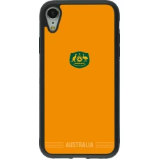 iPhone XR Case Hülle - Silikon schwarz Australien 2026 personalisierbares Fussballtrikot