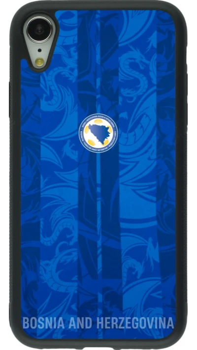 iPhone XR Case Hülle - Silikon schwarz Bosnien und Herzegowina 2026 personalisierbares Fussballtrikot