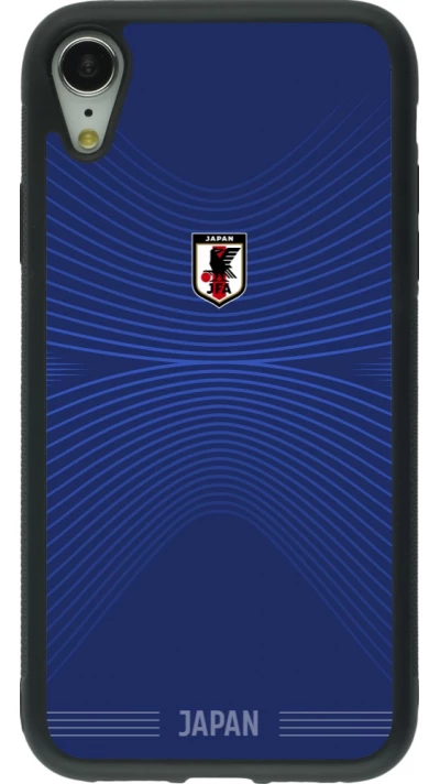 iPhone XR Case Hülle - Silikon schwarz Japan 2026 personalisierbares Fussballtrikot