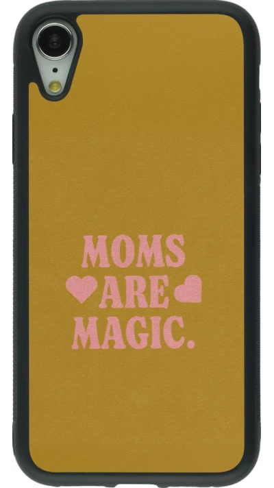 iPhone XR Case Hülle - Silikon schwarz Mom 2026 Are Magic