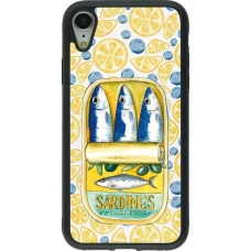iPhone XR Case Hülle - Silikon schwarz Sardines in oil 2026