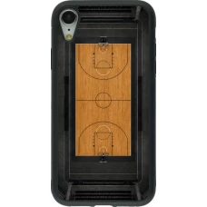 Coque iPhone XR - Silicone rigide noir Sports 2026 Basketball