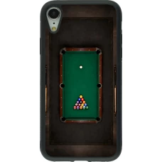 Coque iPhone XR - Silicone rigide noir Sports 2026 Billard