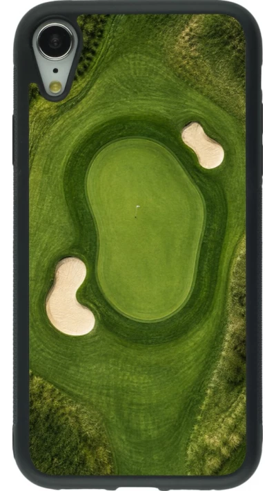 Coque iPhone XR - Silicone rigide noir Sports 2026 Golf