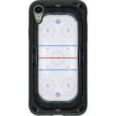 Coque iPhone XR - Silicone rigide noir Sports 2026 Hockey