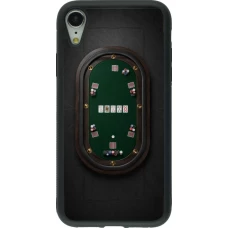 Coque iPhone XR - Silicone rigide noir Sports 2026 Poker