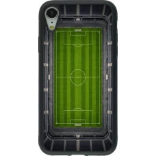 Coque iPhone XR - Silicone rigide noir Sports 2026 Soccer