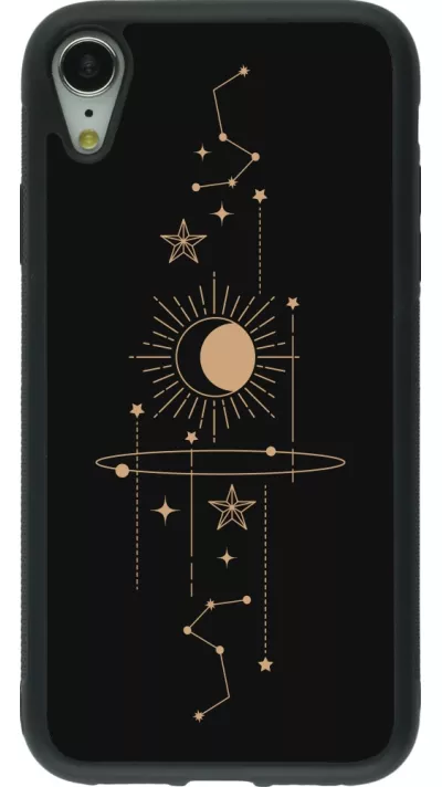 Coque iPhone XR - Silicone rigide noir Spring 23 astro