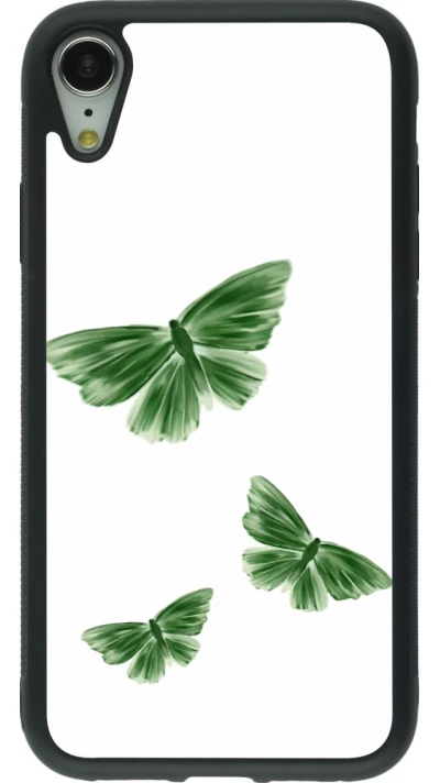 iPhone XR Case Hülle - Silikon schwarz Butterflies Spring 2026