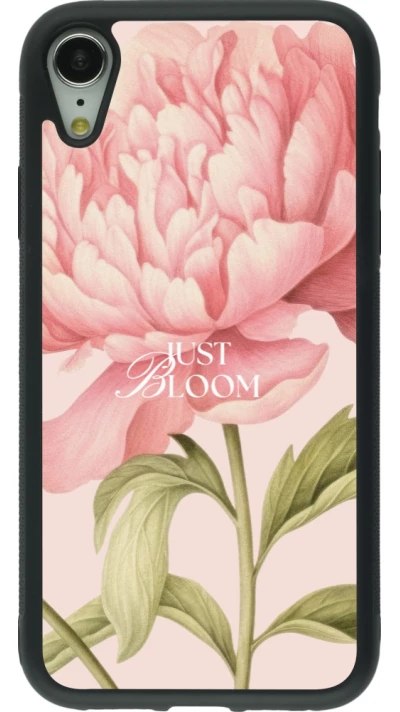 iPhone XR Case Hülle - Silikon schwarz Just Bloom Spring 2026