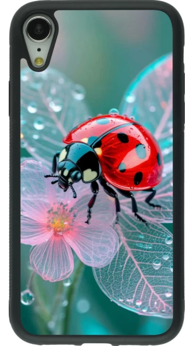 iPhone XR Case Hülle - Silikon schwarz Ladybird in bloom Spring 2026