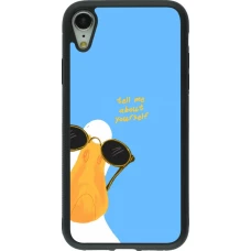 iPhone XR Case Hülle - Silikon schwarz Tell me about yourself Summer 2026