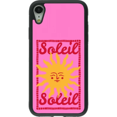 Coque iPhone XR - Silicone rigide noir Sun sun 2026