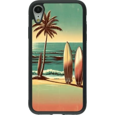 iPhone XR Case Hülle - Silikon schwarz Surf Paradise