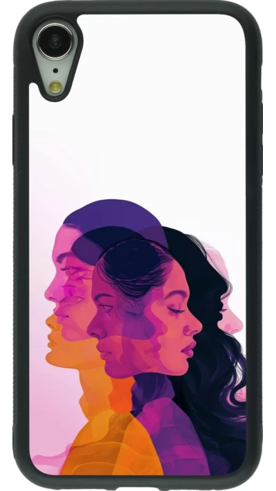 Coque iPhone XR - Silicone rigide noir Womens day 2026 10