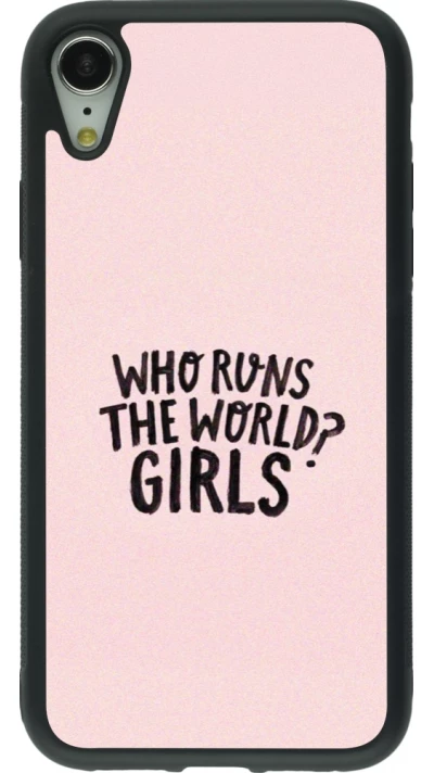 Coque iPhone XR - Silicone rigide noir Womens day 2026 3