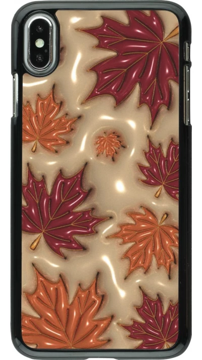 Coque iPhone Xs Max - Autumn 26 3D leaves