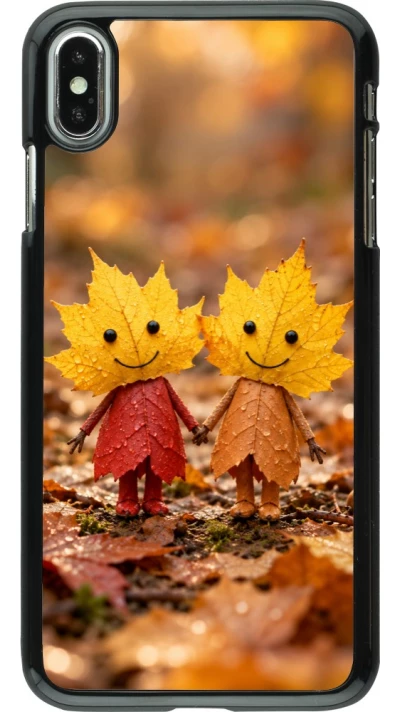 Coque iPhone Xs Max - Autumn 26 Couple of leaves