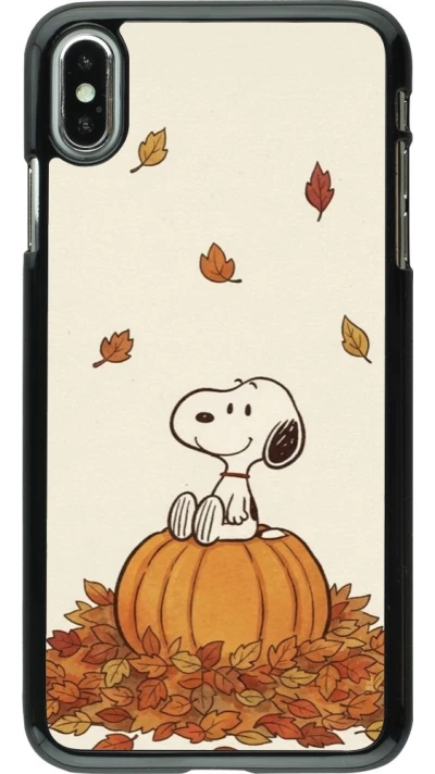 Coque iPhone Xs Max - Autumn 26 Snoopy autumn