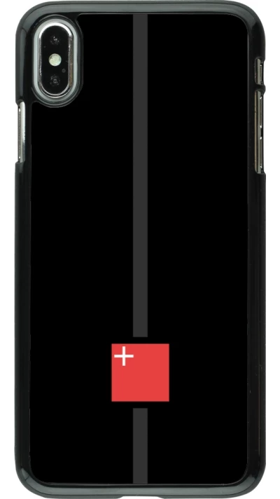iPhone Xs Max Case Hülle - Kanton SZ schwarz