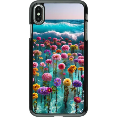 Coque iPhone Xs Max - Flower sea waves