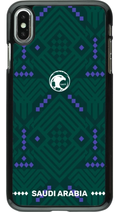 iPhone Xs Max Case Hülle - Saudi Arabien 2026 personalisierbares Fussballtrikot