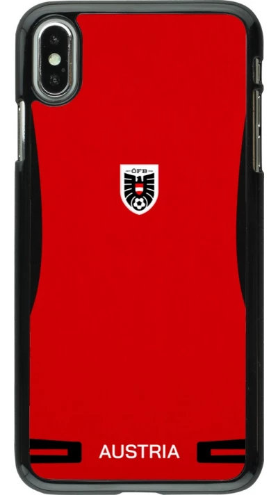 iPhone Xs Max Case Hülle - O?sterreich 2026 personalisierbares Fussballtrikot