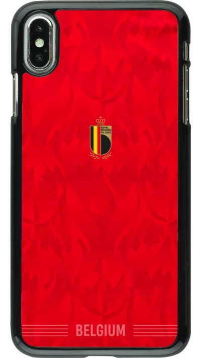 Coque iPhone Xs Max - Maillot de football Belgique 2026 personnalisable