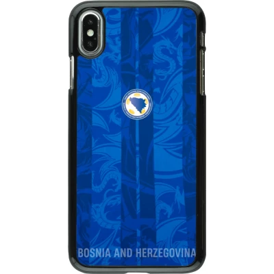 Coque iPhone Xs Max - Maillot de football Bosnie-Herzégovine 2026 personnalisable