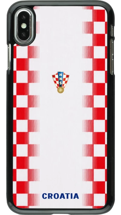 iPhone Xs Max Case Hülle - Kroatien 2026 personalisierbares Fussballtrikot
