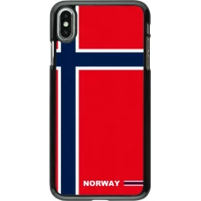 Coque iPhone Xs Max - Maillot de football Norvège 2026 personnalisable