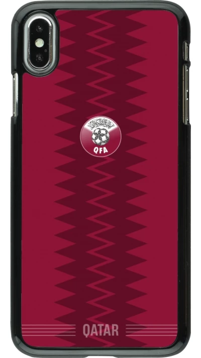 iPhone Xs Max Case Hülle - Qatar 2026 personalisierbares Fussballtrikot