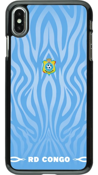 Coque iPhone Xs Max - Maillot de football RD Congo 2026 personnalisable