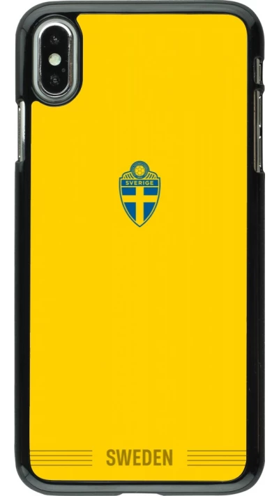 iPhone Xs Max Case Hülle - Schweden 2026 personalisierbares Fussballtrikot