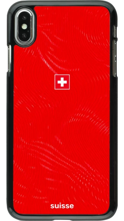 iPhone Xs Max Case Hülle - Schweiz 2026 personalisierbares Fussballtrikot