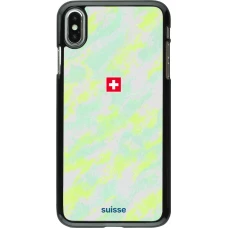 iPhone Xs Max Case Hülle - Schweiz Away 2026 personalisierbares Fussballtrikot