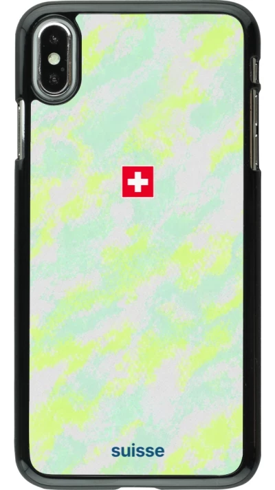 iPhone Xs Max Case Hülle - Schweiz Away 2026 personalisierbares Fussballtrikot