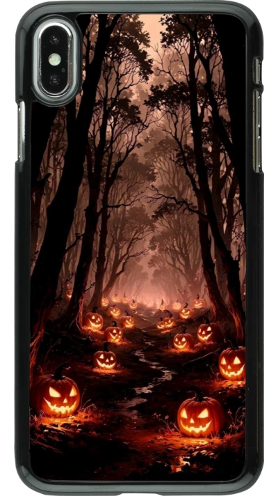 iPhone Xs Max Case Hülle - Halloween 2025 Road of Terrifying Pumpkins