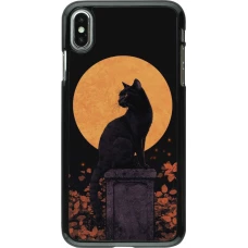 iPhone Xs Max Case Hülle - Halloween 2026 Cat Art Nouveau