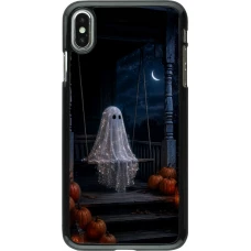 Coque iPhone Xs Max - Halloween 2026 Ghost on a swing