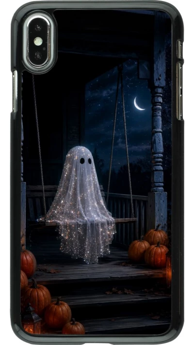 Coque iPhone Xs Max - Halloween 2026 Ghost on a swing